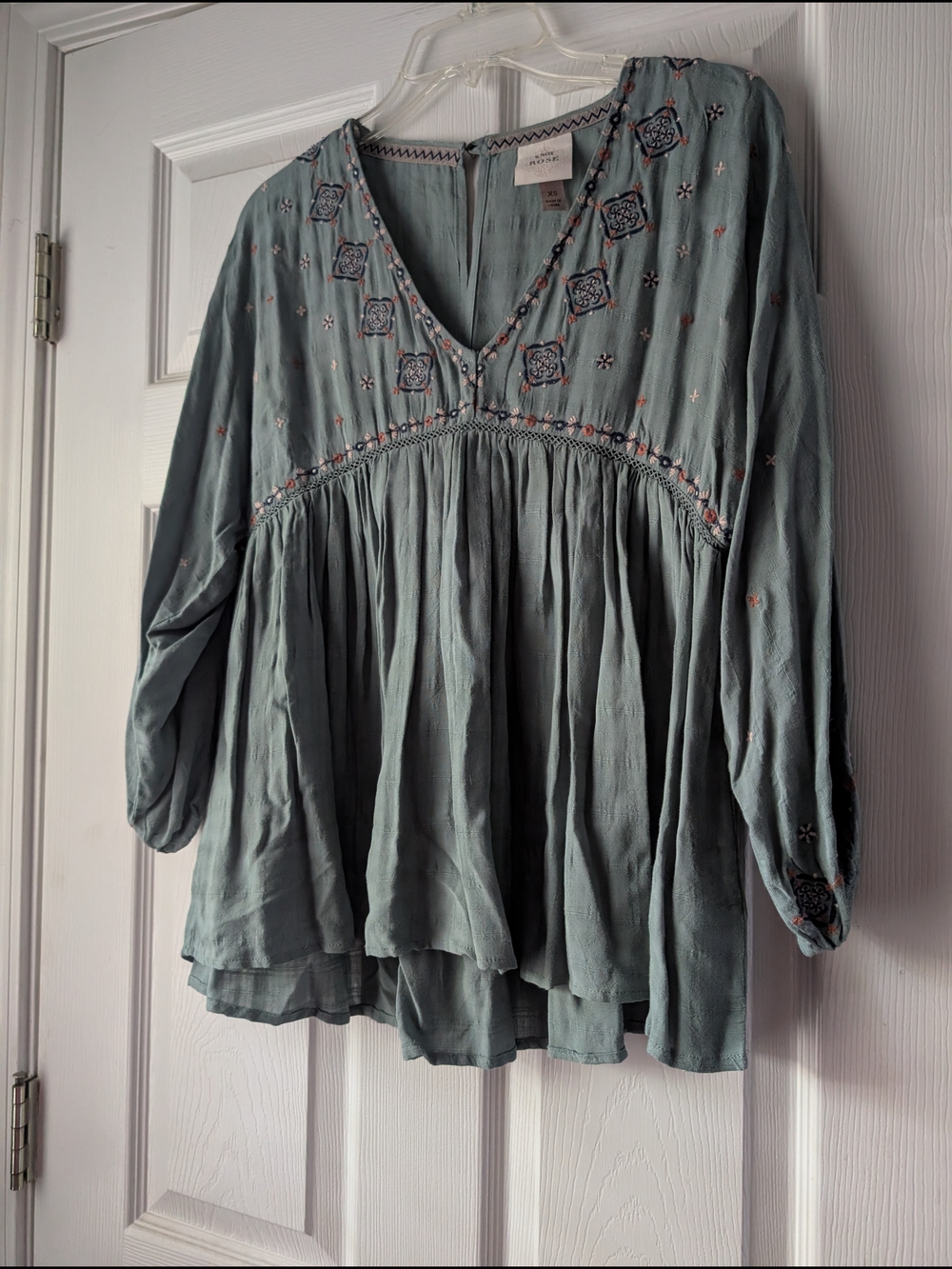 Knox Rose Boho Peasant Top